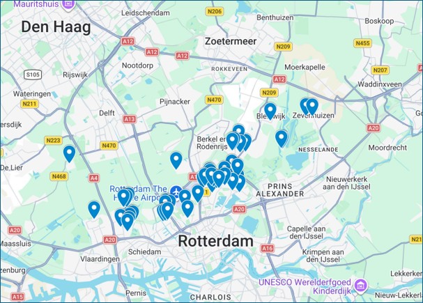 Nieuwe leden melden zich uit een steeds groter gebied.