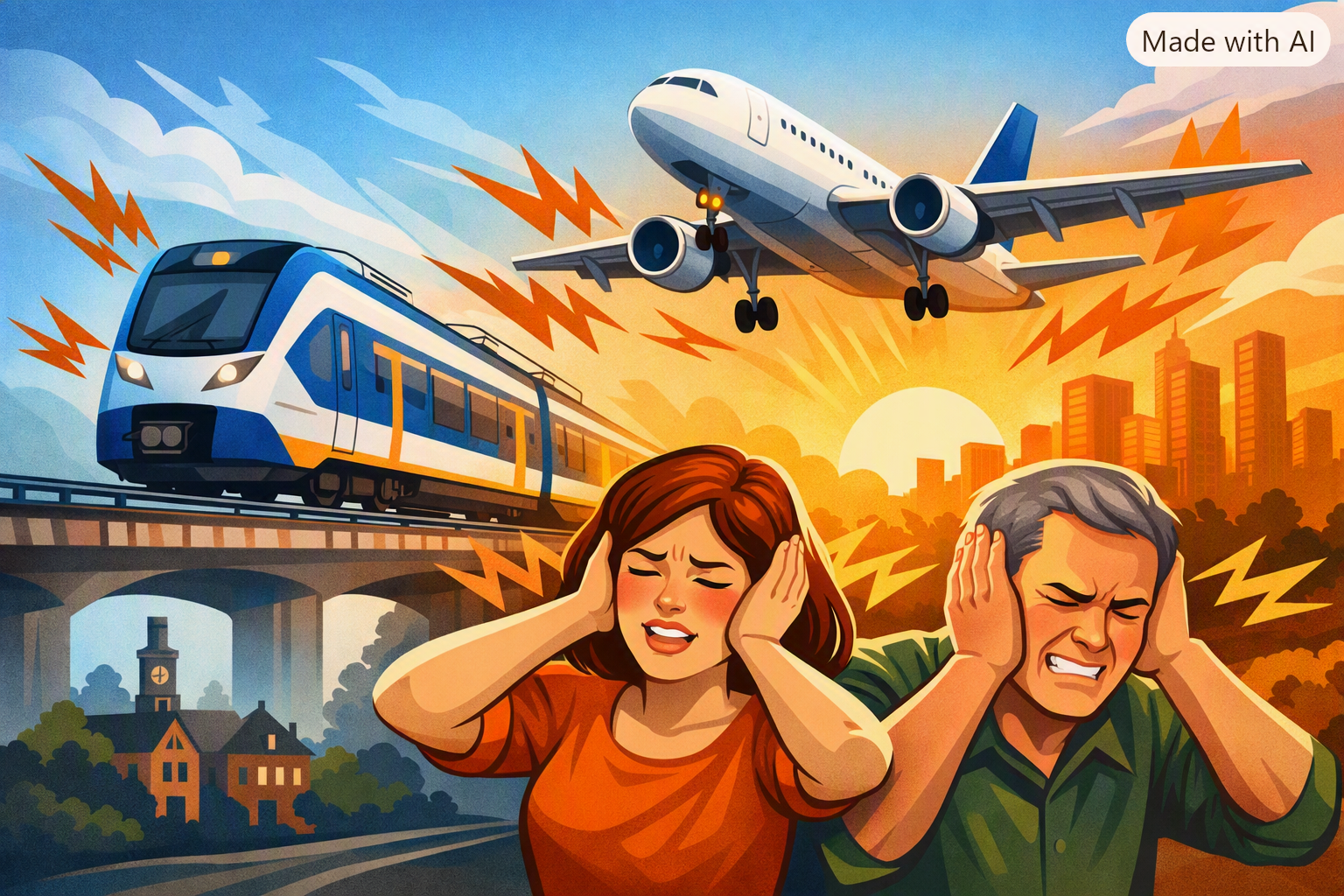 Treinlawaai hinderlijker dan vliegtuigen?